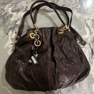 Jenrigo Brown Python Bag (NWT)